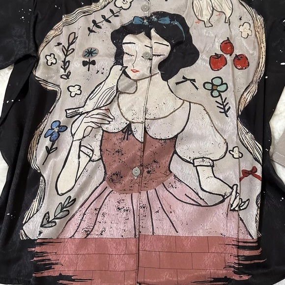 Snow white princess prints silk pajamas - Picture 4 of 6